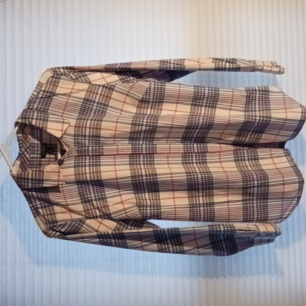 Talbots Plaid Button Down Long Sleeve Shirt